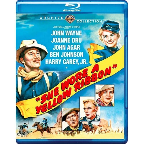 She Wore A Yellow Ribbon Blu-Ray - John Wayne, John Agar, Joanne Dru (Region A/B/C)