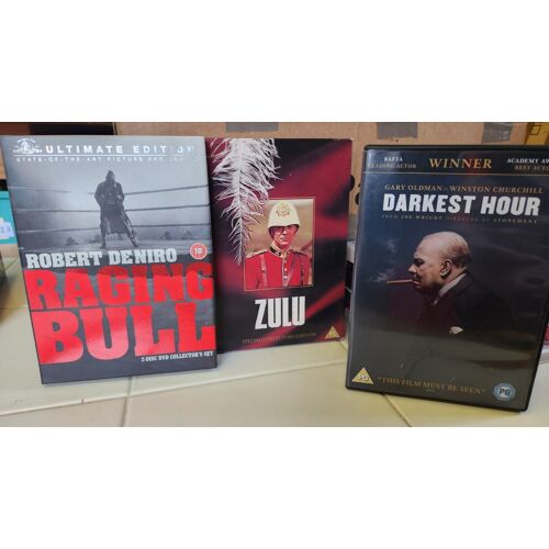 Coffret Dvd Raging Bull, Zulu (Original), Darkest Hour