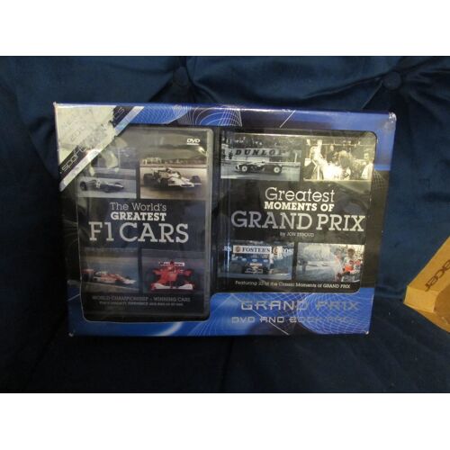 Grand Prix & Book Set World's Greatest F1 Cars / Greatest Moments Book - Dvd
