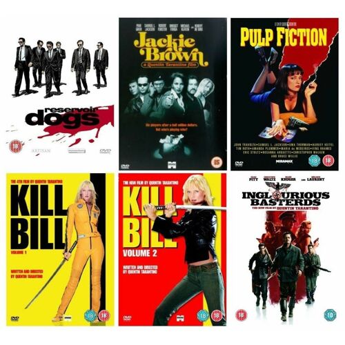 Quentin Tarantino Collection: Reservoir Dogs, Pulp Fiction, Jackie Brown, Kill Bill, Inglourious Basterds - Dvd