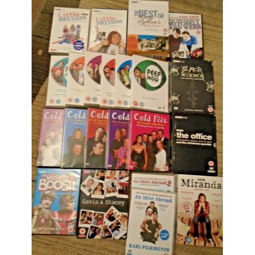 Grand Lot De Comédies Tv Britanniques : The Office, Black Adder, Gavin & Stacey - Dvd