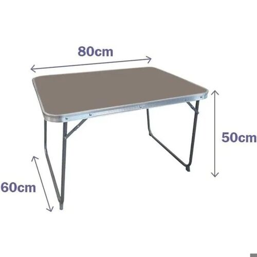 Table Pliable - Marbueno - 75 X 60 X 55 Cm - Blanc - Métal - Pliable