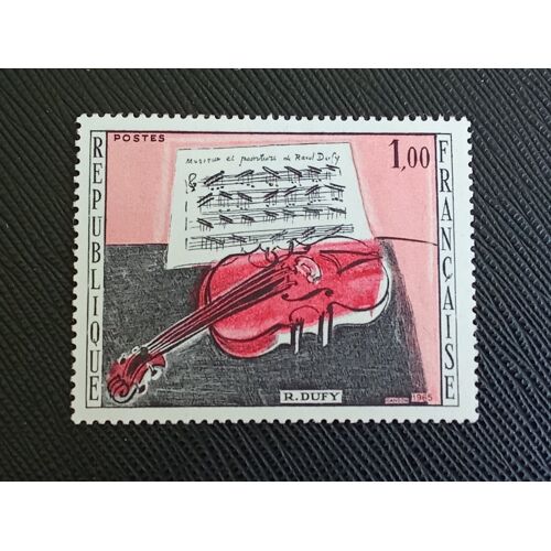 Timbre France Yt 1459 Raoul Dufy "Le Violon Rouge" 1965 ( 111012 )