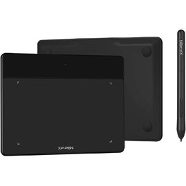 XP-Pen Deco Fun XS Tablette Graphique à Dessin Taille 4x3 Pouces Idéal pour Signature Electronique et Education à Distance - Noir Classique