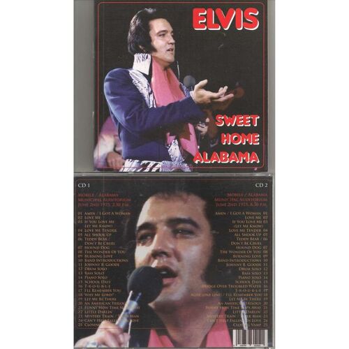 Elvis Presley Sweet Home Alabama 2 Cd 2/6/75 Mobile Afternnon + Evening Soundboard Shows !