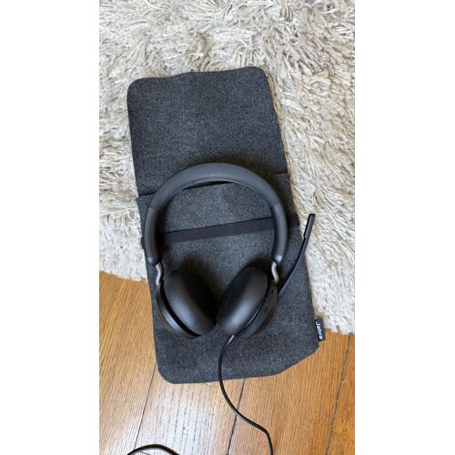 Casque Jabra Evolve2 40 SE, casque stéréo filaire, avec réduction de bruit, USB-C, puissants hauts-parleurs 40 mm, coussinets d¿oreilles à mémoire de forme, certifié Microsoft Teams