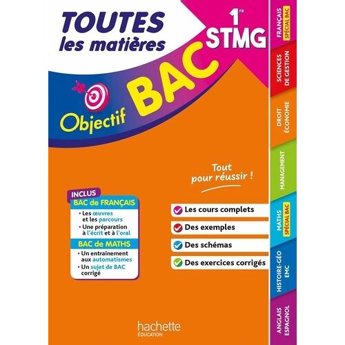 Objectif Bac 2027 - 1re Stmg Toutes Les Matières