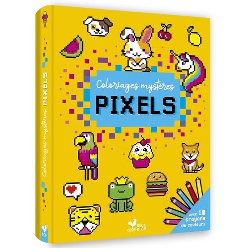 Coloriages Mystères Pixels - Avec 10 Crayons De Couleur