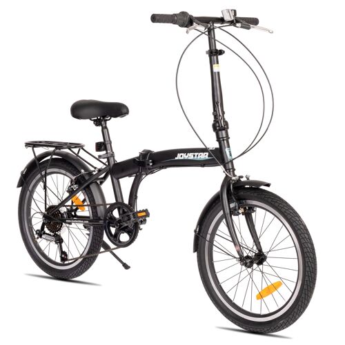 Joystar Vélo Pliant De 20 Pouces À 6 Vitesses, Vélo Pliant De 20 Pouces Pour Enfants De 8 À 13 Ans Et Garçons, Noir