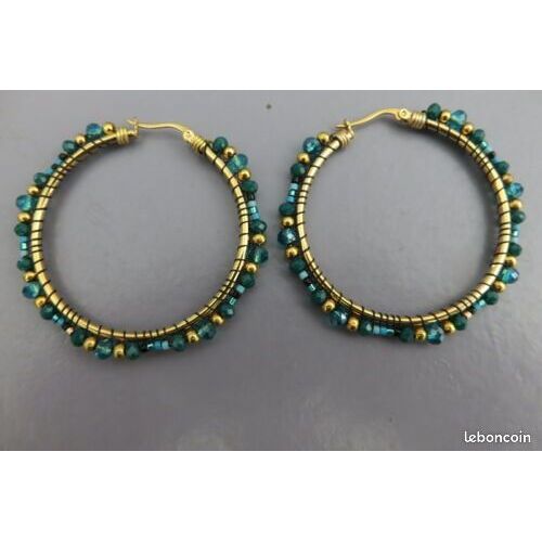 Boucle D'Oreille 70 Créoles Rondes Melz