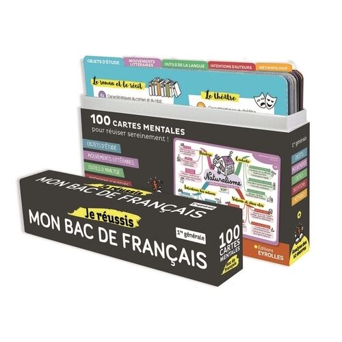 Je Réussis Mon Bac De Français - 100 Cartes Mentales Pour Organiser Ses Révisions Et Préparer Sereinement Les Épreuves Du Bac De 1re !