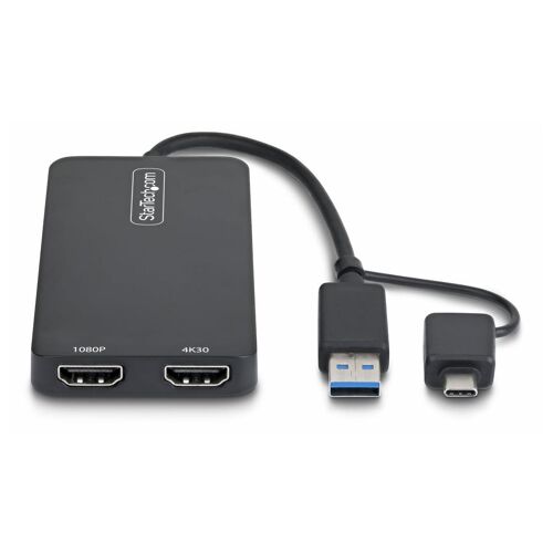 Startech - Adaptateur vidéo - USB type A, USB-C mâle pour HDMI femelle - 18.3 m - noir - support 1080p, support pour 4K30Hz
