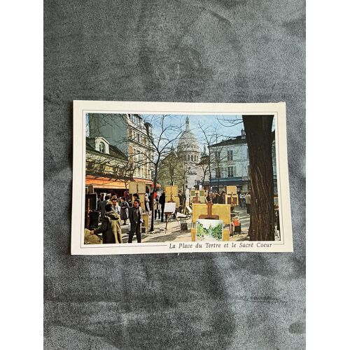 Carte Postale, Vintage, La Place Du Tertre Et Le Sacré-C?ur