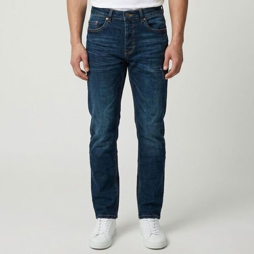 Jeans Dark Blue Used Stan Pjj8072m Homme Deeluxe 74