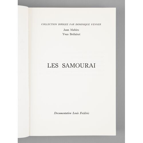 Les Samouraï [ Livre Dédicacé Par Les Auteurs ]