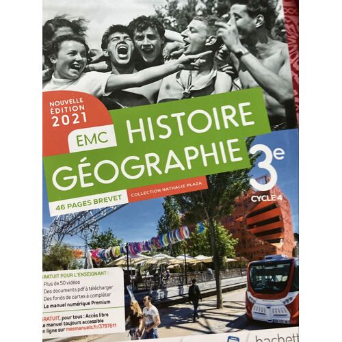 Hachette Éducation Manuel Histoire Géographie 3e