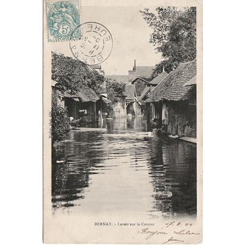Carte Postale Bernay Lavoir Sur Le Cosnier