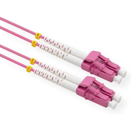 Value Câble LWL 50/125µm OM4 LC/LC Low-Loss mâle Violet 10 m