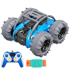 TOKKY QX012 Voiture jouet radiocommandée, contrôle par gestes + télécommande traditionnelle, propulsion 4 roues, terre et sable, rotation 360° et étanche