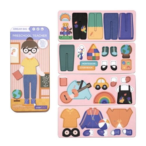 MierEdu Boîte de puzzle magnétique - Institutrice