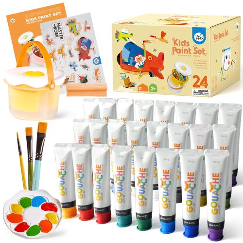 Jar Melo Kit De Peinture Pour Enfants - Peinture À La Gouache, 24 Couleurs