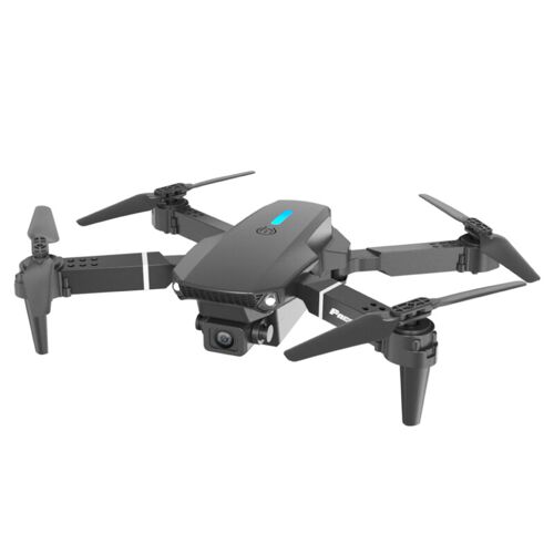 FACEGLE E88 Pro - Drone avec stabilisation optique et capteur de pression barométrique, boîtier pliable léger, éclairage LED frontal, roulis automatique à 360° - Idéal pour les débutants (Mini drone FPV) (Noir)