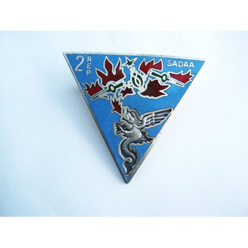 Insigne Des Parachutistes Legion Etrangere 2° Rep La Sadaa Fab. Sans Neuf