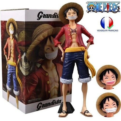 Figurine One Piece Luffy 28cm Trois Visages Changeants Jouet Action Manga