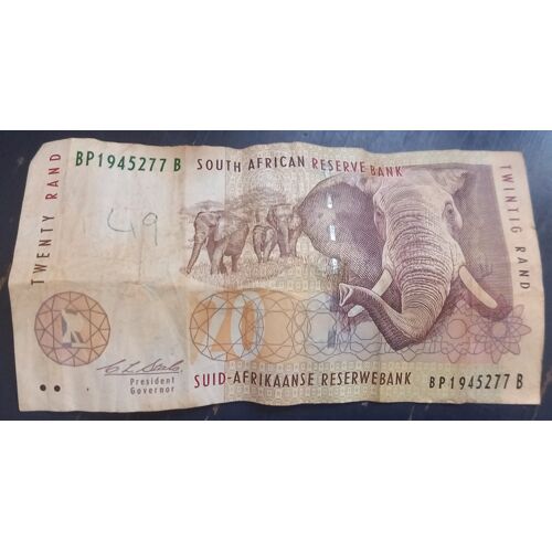 Billet De Banque De 20 Rands D¿Afrique Du Sud