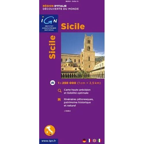 Carte Ign Sicile 1:250.000