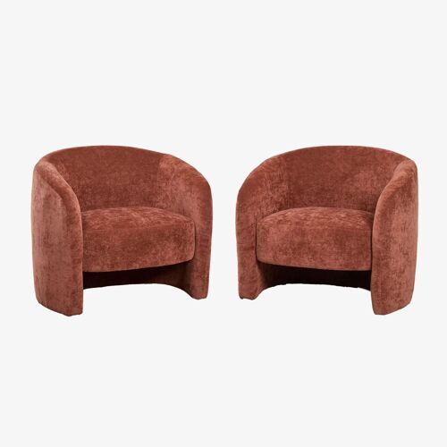Pack de 2 fauteuils rembourrés Gombren