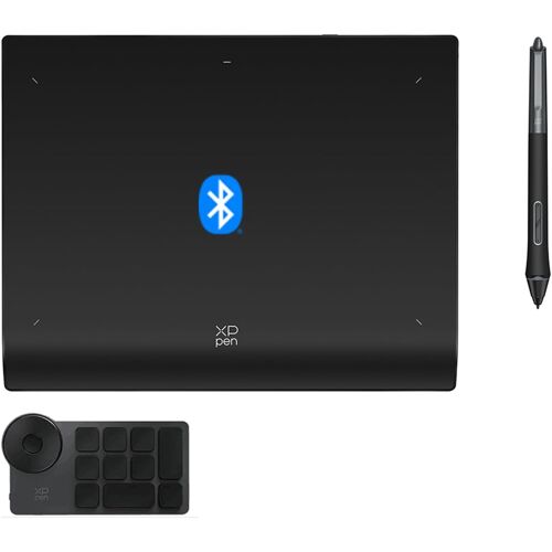 XPPen Tablette Graphique, Deco Pro MW (Gen 2) Tablette Graphique Bluetooth 5.0 sans Écran, Stylet à 16K(16384) Niveaux de Pression, Compatible avec Windows Chrome OS macOS 10.10 Android 10.0 Linux