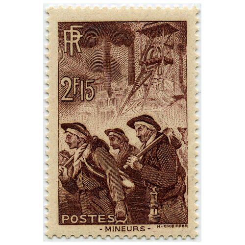 France 1938, Très Bel Exemplaire Yv. 390, Mineurs De Fond, Neuf** Luxe