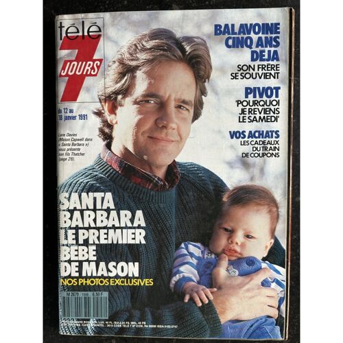 Télé 7 Jours 1598 Janvier 1991 Santa Barbara Le Bébé De Mason - Balavoine - Pivot
