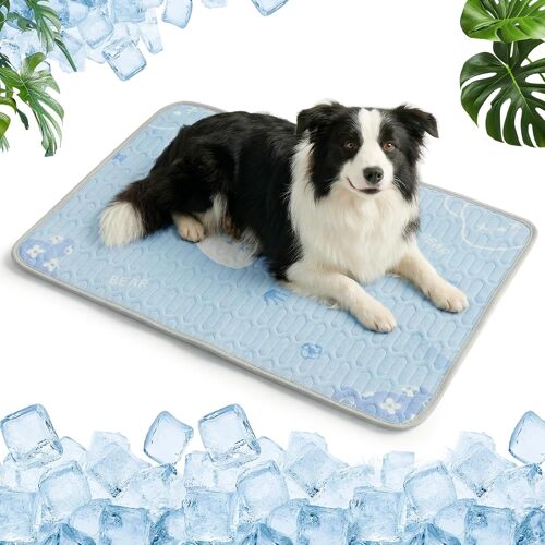 Tapis Rafraîchissant, Auto-Refroidissant En Soie Glacée Respirant Non Toxique, Pour Animaux, Chiens Et Chats En Été - 50 * 70cm