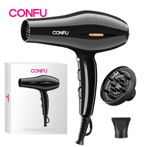 Confu 8926 Sèche-Cheveux Haute Vitesse, 19 000 Tr/Min, 2300 W, Deux Tuyères D'air