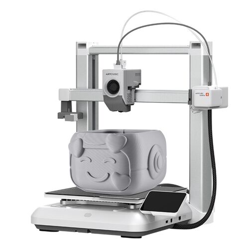 ANYCUBIC Kobra 4 Imprimante 3D, mise à niveau automatique LeviQ 3.0, mise à niveau à 49 points, précision < 0,02 mm, première couche parfaite, sans réglage manuel