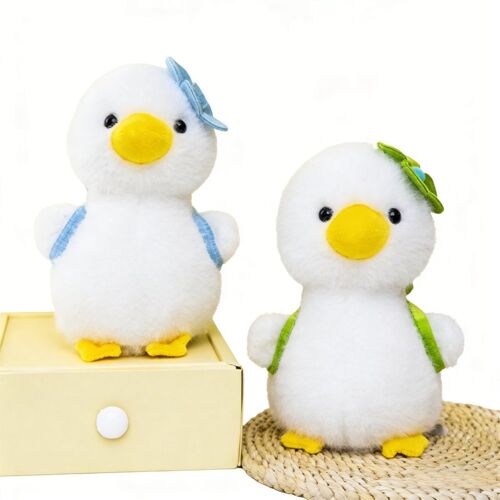 Peluche Canard à fleurs avec jouet 21 cm (Modèle aléatoire)