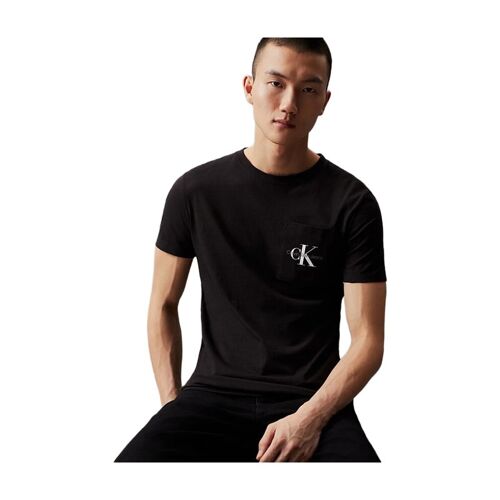 Calvin Klein T-Shirt À Poches Core Monologo Noir L