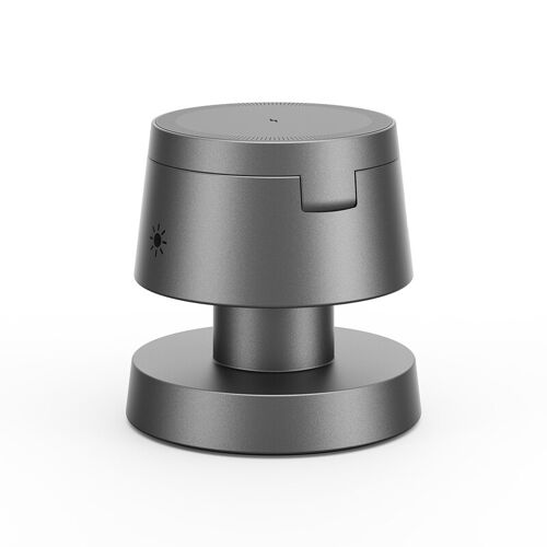 Rexsun XH-X6 Lampe Champignon Chargeur magnétique sans fil 4-en-1 pour iPhone, Apple Watch et AirPods - Titane