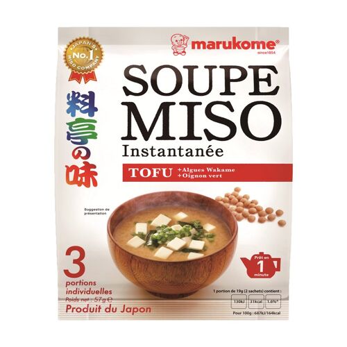 Marukome Soupe Miso Tofu - 57 G