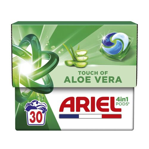 Ariel 4en1 capsules de lessive Aloe Vera, 30 doses
