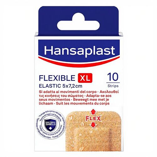 Hansaplast Elastic Pansements Flexibles Xl - 10 Pièces