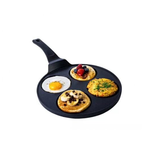 Mastrad Poêle Multi-Usage Tous Feux Pour Blinis Et Pancakes À 4 Empreintes Avec Revêtement Antiadhésif En Céramique Sans Pfas Ni Ptfe
