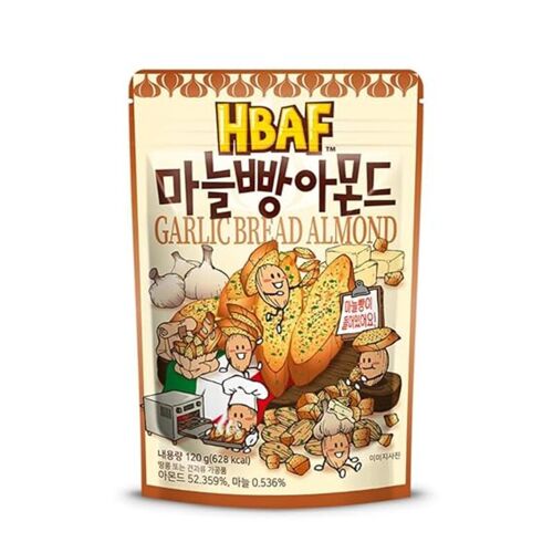 Hbaf Amandes Saveur Pain À L'ail - 120 G
