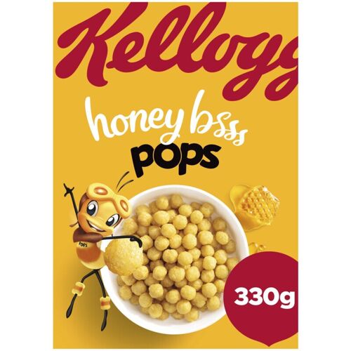 Céréales Kellogg's Honey Pops Céréales Au Miel - 330 G