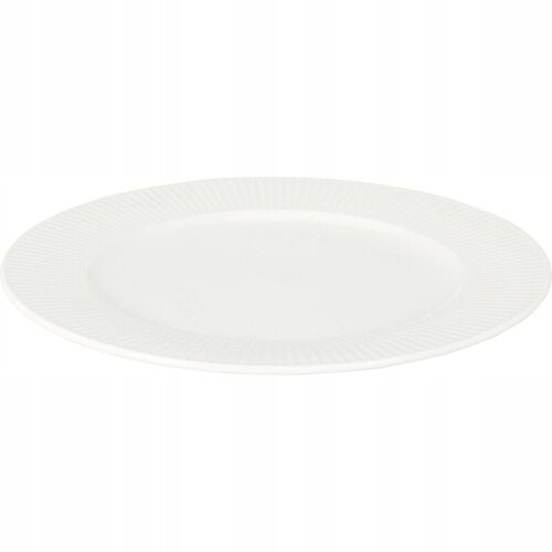 Assiette De Table En Porcelaine Blanche - Rond - 27 Cm