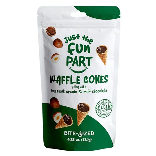 Just The Fun Part Cônes À La Crème De Noisette Et Chocolat Au Lait - 120 G