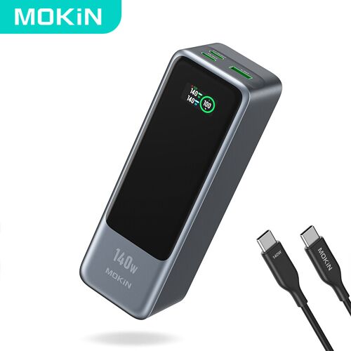 Mokin Batterie Externe 24000mah Avec Câble Usb-C - Noir
