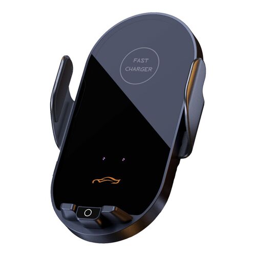 Atshark G16 Chargeur Pour Voiture Sans Fil Avec Charge Rapide 15w, Support Magnétique Pour Grille D¿Aération Et Capteur Infrarouge Automatique, Compatible Ios & Android - Noir